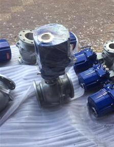 電動v型調節球閥